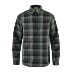 Fjällräven Fjällglim Skjorte, herre (Black Grey)-FJÄLLRÄVEN New