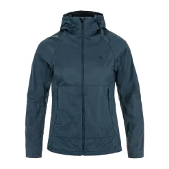 Fjällräven Keb Lätt Wind Jacket, dame (Mountain Blue)-FJÄLLRÄVEN New