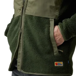 Fjällräven Vardag Pile Fleece, herre (Deep Forest / Laurel Green)-FJÄLLRÄVEN New