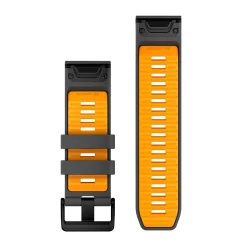 26mm QuickFit Silicone Urrem (Graphite / Spark Orange)-GARMIN Best