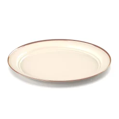 Mesa Enamelware Plate / flad tallerken (Cream)-GSI Best