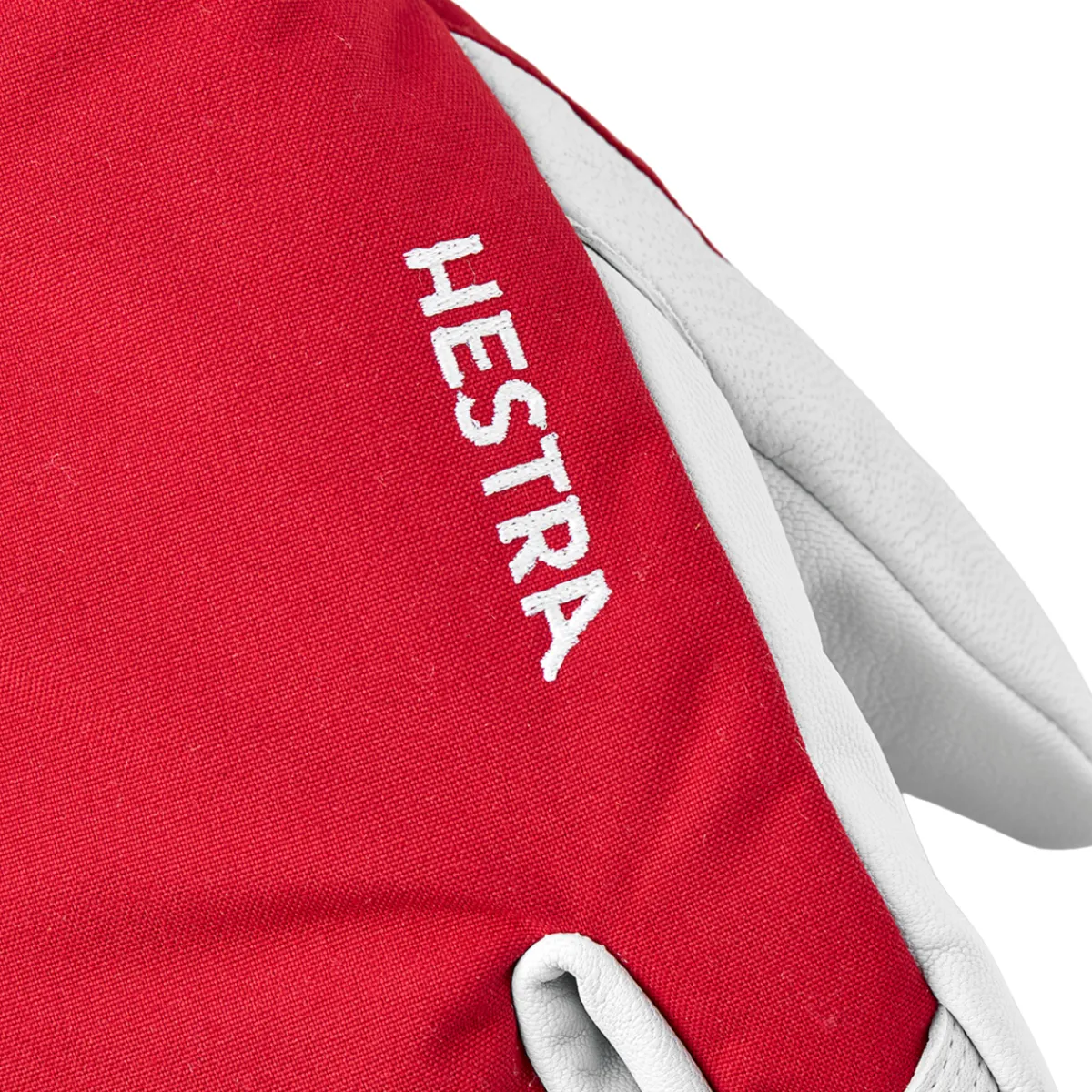 Army Leather Heli Ski 3-finger skihandske (Red)-HESTRA Online
