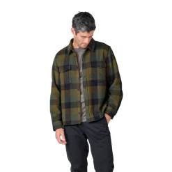 Klitmøller Collective Casper Shirt, herre (Olive Check)-KLITMØLLER COLLECTIV Sale