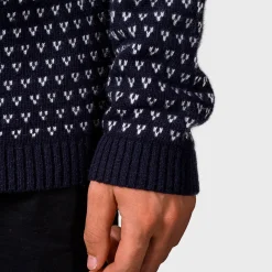 Klitmøller Collective Hugo Knit sweater (Navy Cream)-KLITMØLLER COLLECTIV Clearance