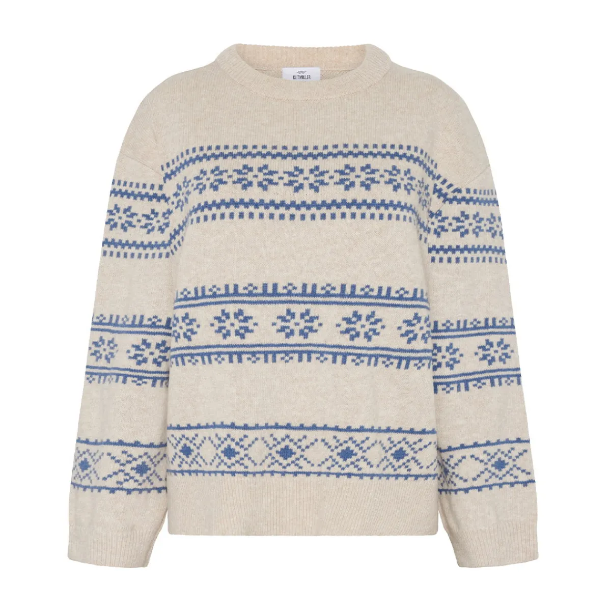 Klitmøller Collective Jette Knit striktrøje, dame (Pastel Sand Ocean)-KLITMØLLER COLLECTIV