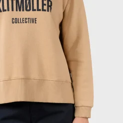 Klitmøller Collective Maja Logo Crew, dame (Sand)-KLITMØLLER COLLECTIV Discount