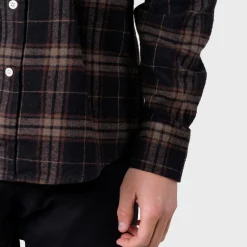 Klitmøller Collective Rocco Skjorte, herre (Brown Check)-KLITMØLLER COLLECTIV