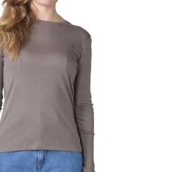 Klitmøller Collective Selma LS T-shirt, dame (Taupe)-KLITMØLLER COLLECTIV