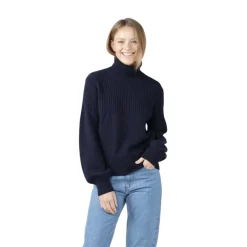 Klitmøller Collective Svale Knit striktrøje, dame (Navy)-KLITMØLLER COLLECTIV New