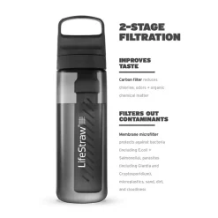 LifeStraw Go 2.0 vandrensningsfilter / drikkedunk 0,65 L (Terrac)- Best