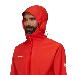 Alto Light HS Hooded Skal- og regnjakke, herre ( Red)-MAMMUT