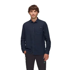 Alvra Summer LS Shirt, herre (Marine)-MAMMUT Sale