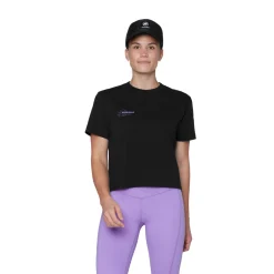 Base Cropped T-shirt, dame (Black)-MAMMUT Online
