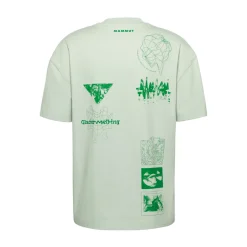 Base Relaxed T-Shirt Glacier, herre (Silver Sage)-MAMMUT Outlet