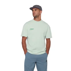 Base Relaxed T-Shirt Glacier, herre (Silver Sage)-MAMMUT Outlet