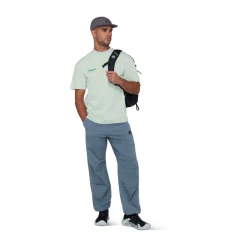 Base Relaxed T-Shirt Glacier, herre (Silver Sage)-MAMMUT Outlet