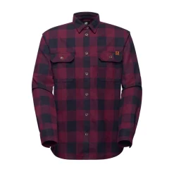 Tamaro LS Skjorte, herre (Vin Black)-MAMMUT Outlet