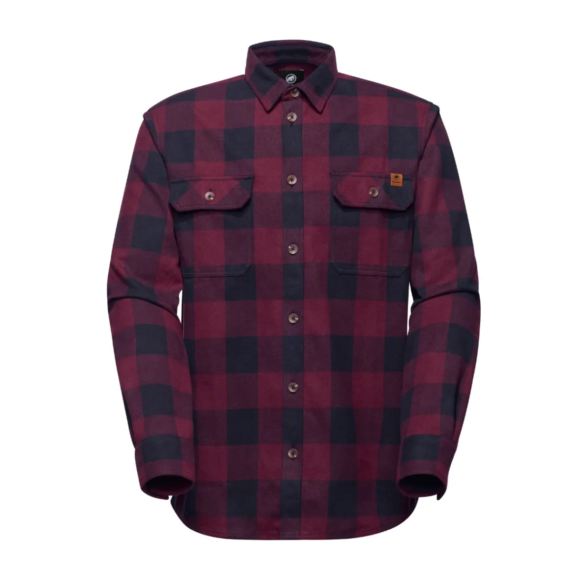 Tamaro LS Skjorte, herre (Vin Black)-MAMMUT Outlet