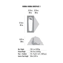 Hubba Hubba Bikepack 1 telt, 1 person-MSR Best