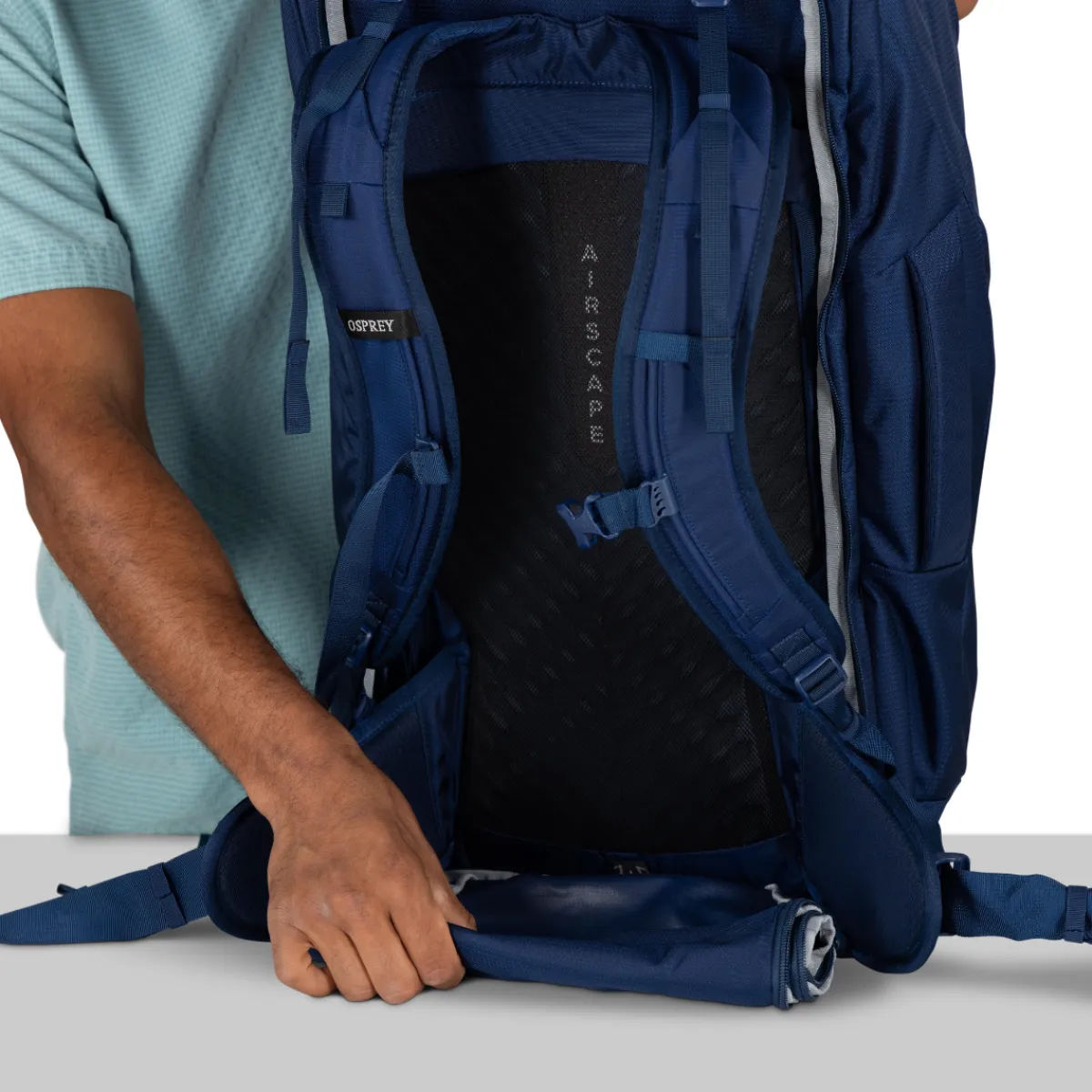 Farpoint Travel Pack 70 L rejserygsæk, herre (Antique Blue)-OSPREY Sale