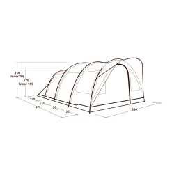 Sky 6 campingtelt, 6 personer (Blue)-OUTWELL New