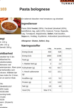 Pasta Bolognese-REAL TURMAT Online