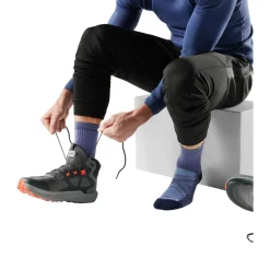 Hike Light Cushion Crew Vandresok, herre (Nightfall Blue)-SMARTWOOL Sale