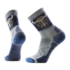 Hike Light Cushion Crew Bison vandresokker, herre (Light Grey)-SMARTWOOL Clearance