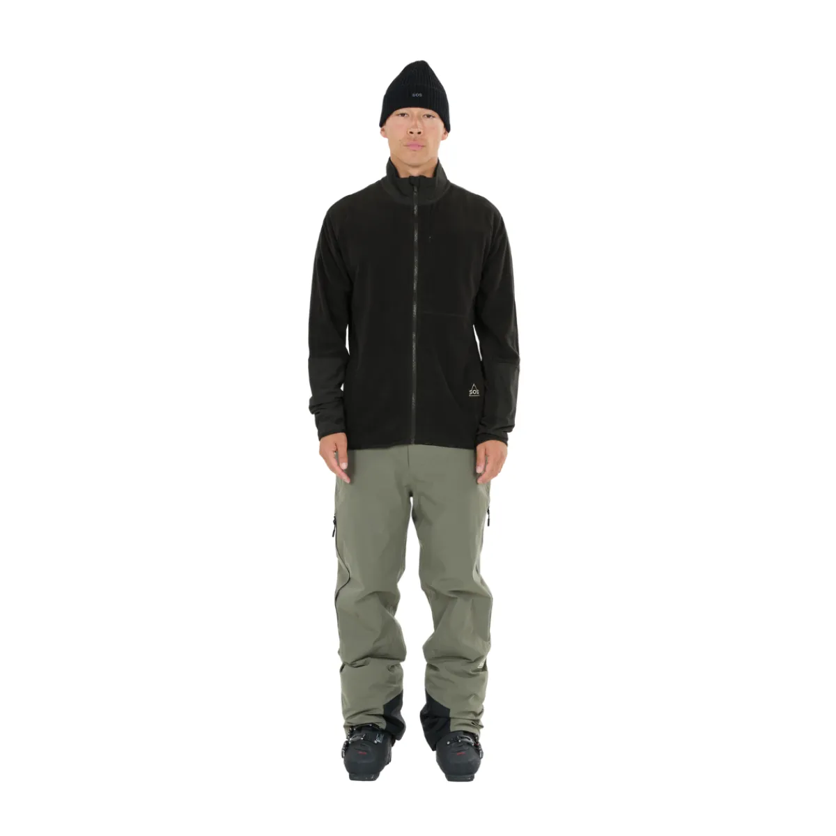 Bromo Midlayer Full Zip Fleece, herre (Black)-SOS Discount