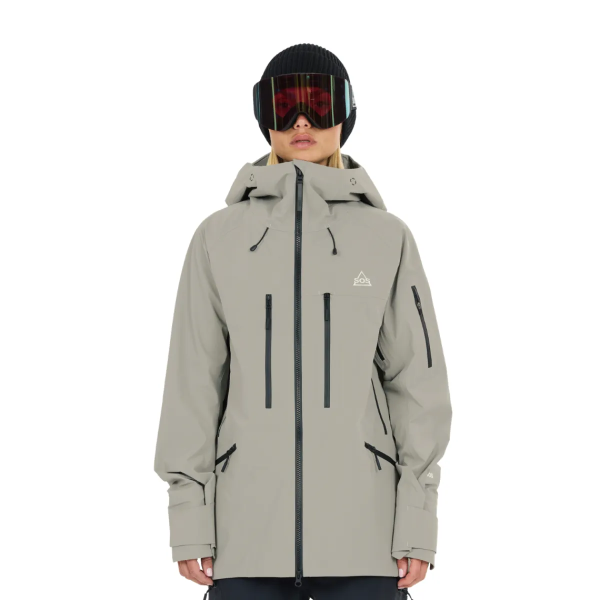 Kula 3-lags Skijakke, dame (Dried Sage)-SOS New