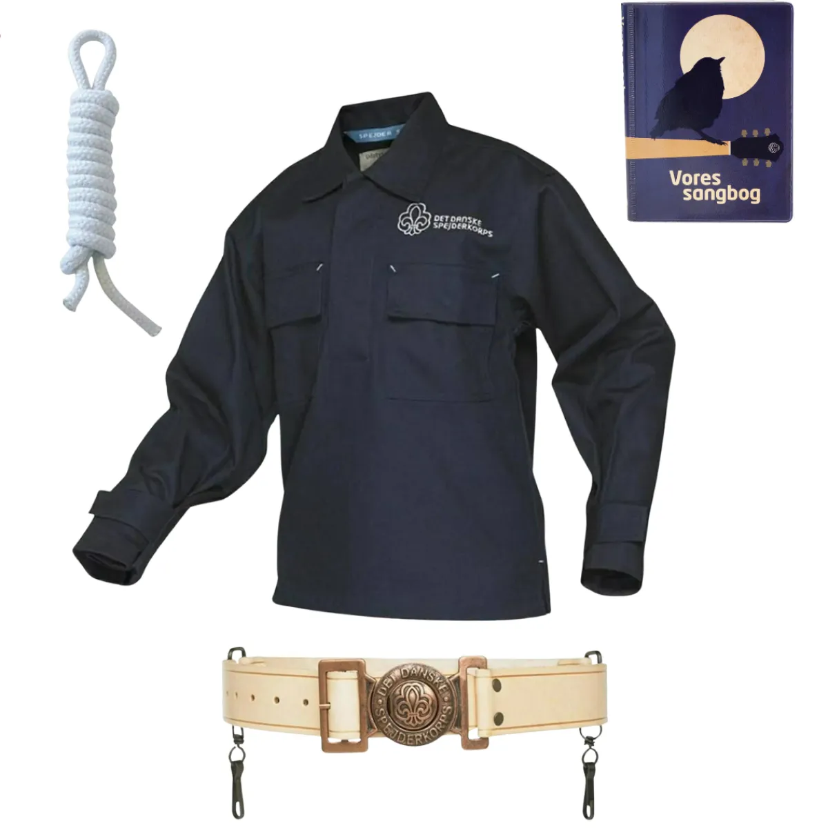 Spejder startpakke med kort anorak uniform str. 140- Clearance