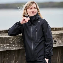Camelia regnjakke, dame (Black)-WEATHER REPORT Online