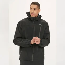 Delton regnjakke, herre (Black)-WEATHER REPORT Discount