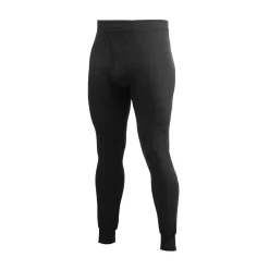 Long Johns w/Fly 200 uldunderbukser, herre (Black)-WOOLPOWER Hot