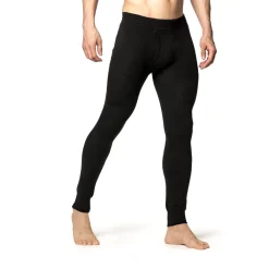Long Johns w/Fly 200 uldunderbukser, herre (Black)-WOOLPOWER Hot