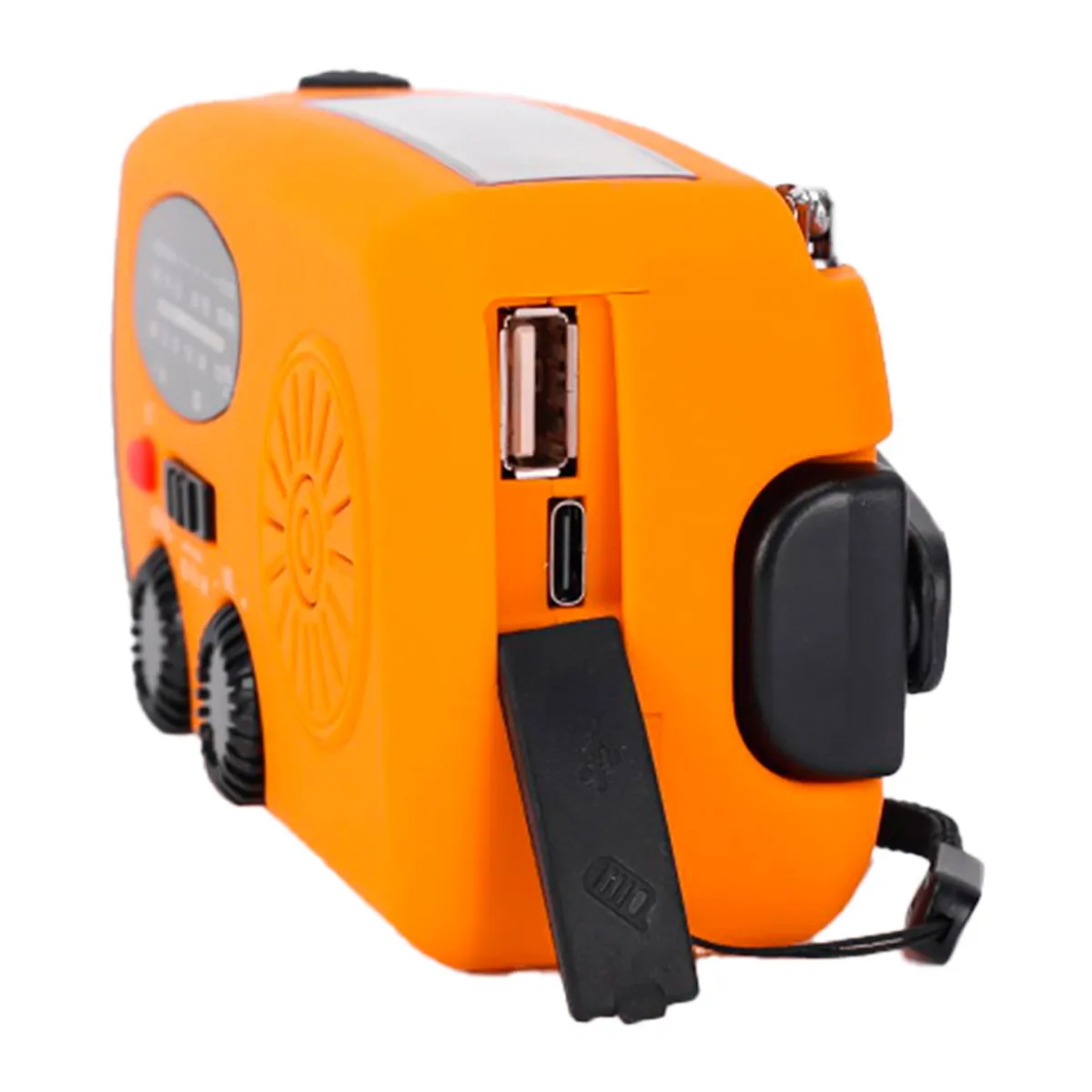 XCEED Solar Emergency Multi Radio 5000 mAh - nødradio med håndsving (Orange)-DIVERSE Online