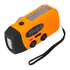 XCEED Solar Emergency Multi Radio 5000 mAh - nødradio med håndsving (Orange)-DIVERSE Online